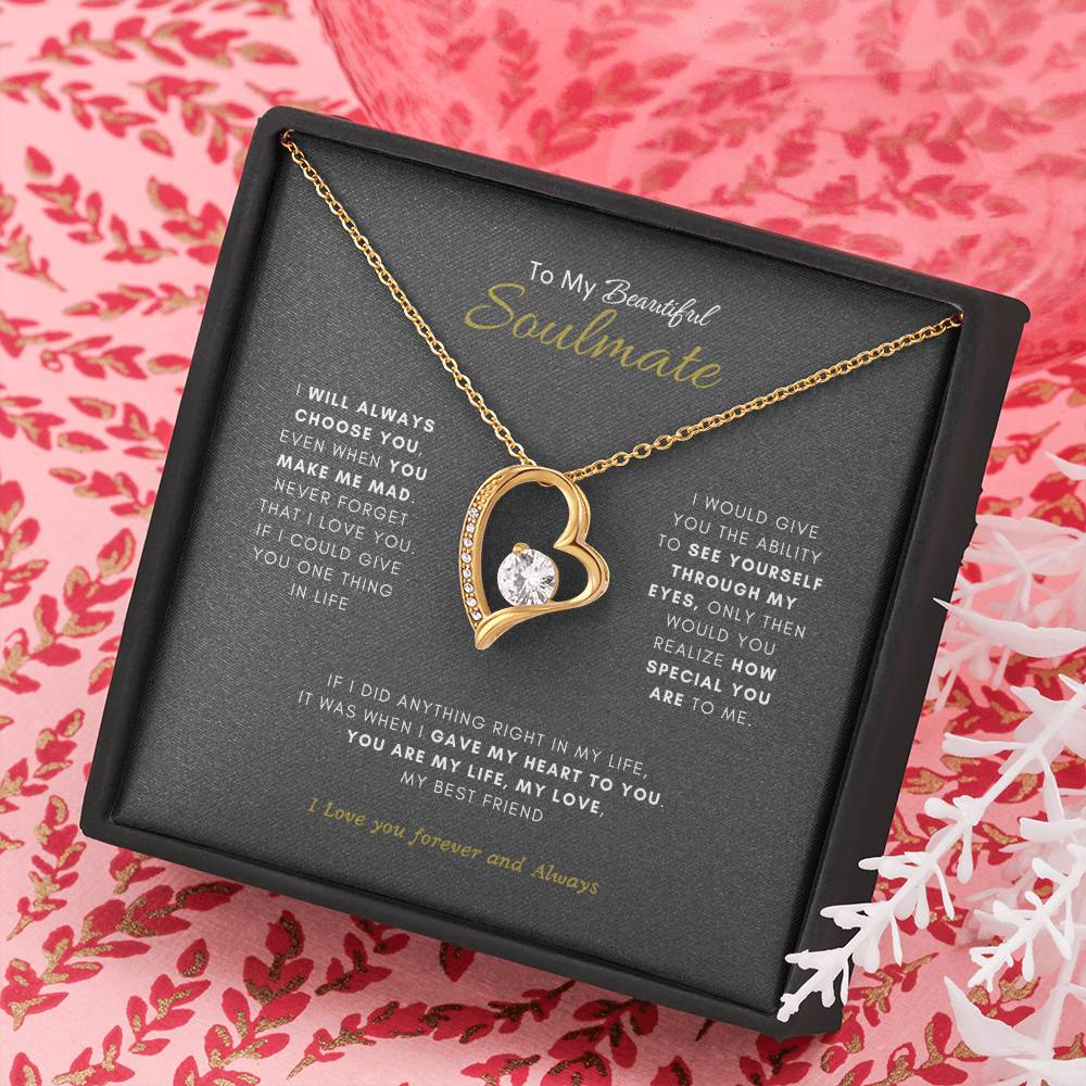 Beautiful Soulmate Necklace | Best Gift for your soulmate | Best Gift for you Wife | Best Jewelry Gift for your Soulmate |